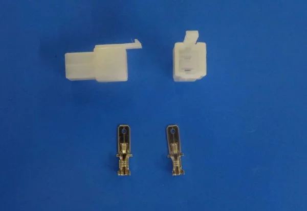 2 Way Male Locking Connector 6.3mm