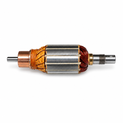 6V-ARM-3 Long Dynamo Armature - Parallel & Threaded Shaft 200754