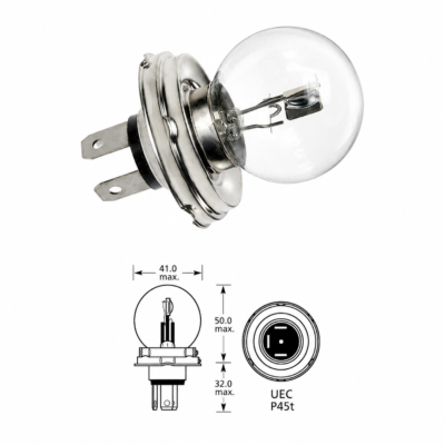 P45t 40-45watt headlamp bulb yamaha rxs100 | 6V | 12v |7950 | P45T41