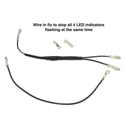 fix for LED motorcycle indicators all flashing together rex