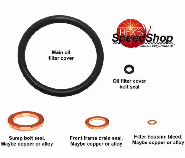 SR/XT Oil service sealing washer kit