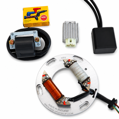 Yamaha DT250, DT360, DT400 electronic ignition kit 12 volt 12V, conversion, up-grade