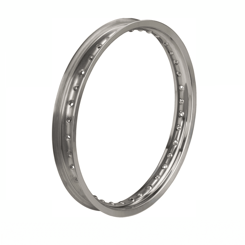 Two Part Gear Rim Aluminium Rim 2.15x18 Polished | Pre-drilled | XT500 - Rex's Speed Shop