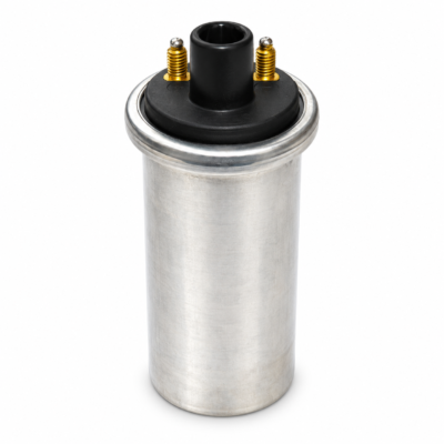 The Tri-Spark 6-volt coil, high voltage HT output to provide the spark energy required by the engine.